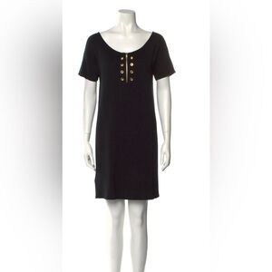 Prada vintage Y2K  dress 42 made in Italy gold zip front